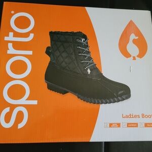 Sporto Black Ladies Boots